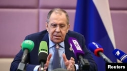 Ngoại trưởng Nga Sergei Lavrov. 