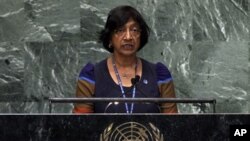 Cao ủy Nhân quyền Liên Hiệp Quốc Navi Pillay.