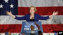 Dân biểu Dân chủ, bà Elizabeth Warren, thắng đương kim Thượng nghị sĩ Scott Brown tại Massachusetts.