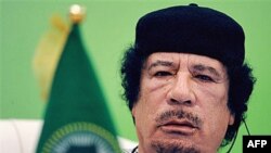 Libyan leader Moammar Gadhafi talks during the first session of the 3rd Africa-EU Summit in Tripoli, Libya, November 29, 2010 (file photo)