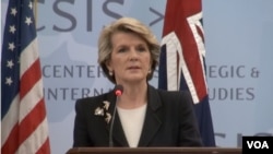 Ngoại trưởng Australia Julie Bishop.