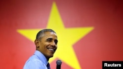 Ông Obama trong chuyến thăm Việt Nam năm 2016.