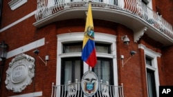 Trụ sở sứ quán Ecuador ở London là nơi ông Julian Assange trú ngụ trong hơn 6 năm qua để tránh bị bắt và dẫn độ về Thụy Điển.