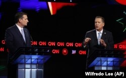 Ted Cruz (solda) ve John Kasich