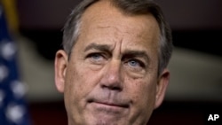 Chủ tịch Hạ viện John Boehner đổ lỗi cho Tổng thống Obama, không phải các đảng viên Cộng hòa tại Hạ viện đã không chịu đồng ý với một thỏa thuận