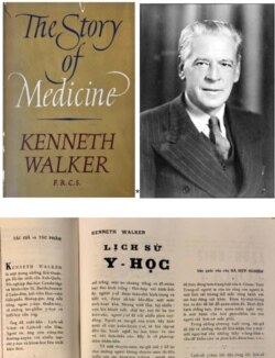 Bìa cuốn Lịch Sử Y Học của Kenneth Walker (1882-1966), Nxb Hutchinson, London 1954; được Nghiêm Sỹ Tuấn và Hà Ngọc Thuần dịch với bút hiệu chung Hà Hợp Nghiêm, đăng từng kỳ trên báo Tình Thương từ số ra mắt 01.1964. [tư liệu Ngô Thế Vinh]