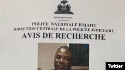 Avi rechech Polis Nasyonal Ayiti, PHN, pou John Joel Joseph, yon ansyen senate.