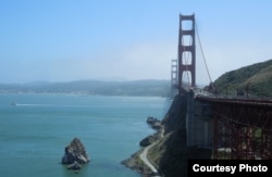 Cầu Golden Gate một trưa hè (ảnh Bùi Văn Phú)