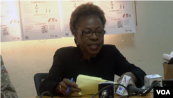 Marie Yolène Gilles, dirijan yon òganizasyon defans dwamoun ann Ayiti.