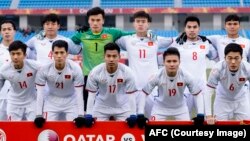 Đội tuyển U23 Việt Nam tại Giải vô địch bóng đá U23 châu Á ở Trung Quốc.