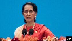 Lãnh đạo Myanmar Aung San Suu Kyi.