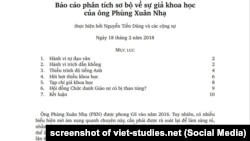 Một báo cáo của Giáo sư Nguyễn Tiến Dũng, ĐH Toulouse, nói Bộ trưởng Phùng Xuân Nhạ tự đạo văn