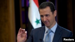 Tổng thống Syria Bashar al-Assad trong cuộc phỏng vấn với BBC tại Damascus, ngày 9/2/2015.