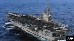 Hàng không mẫu hạm USS Ronald Reagan đã đến bờ biển Nhật Bản ngày 12/3/2011 để tham gia sứ mạng cứu trợ