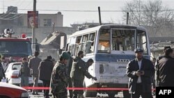 Hiện trường sau vụ đánh bom tự sát ở Kabul, Afghanistan, ngày 12/1/2011