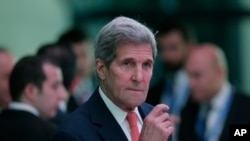 Ngoại trưởng Mỹ John Kerry tại Antalya, Thổ Nhĩ Kỳ, ngày 13/5/2015. 