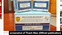 Bộ xét nghiệm COVID-19 của công ty Việt Á