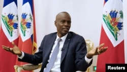 Defen Prezidan Jovenel Moise 1 nan 6 mwa anvan yo te asasinen li nan dat 7 jiyè 2021 an.
(Foto Achiv: REUTERS/Valerie Baeriswyl, 11 janvye 2020).