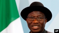 Tổng thống Nigeria Goodluck Jonathan.