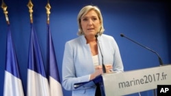 Bà Marine Le Pen, lãnh tụ Mặt trận Quốc gia cực hữu Pháp.