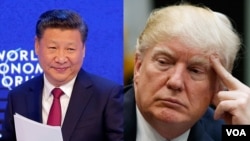 Chủ tịch Trung Quốc Tập Cận Bình và Tổng thống Hoa Kỳ Donald Trump 