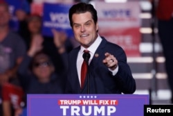 Trump, Adalet Bakanı görevi için Temsilci Matt Gaetz'i aday göstereceğini söyledi.