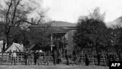 Binh sỹ liên bang tại Appomattox Courthouse, tháng Tư 1865