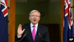 Thủ tướng Australia Kevin Rudd.