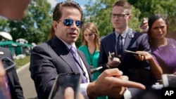 Ông Anthony Scaramucci phát biểu với báo giới tại Tòa Bạch Ốc hôm 25/7/17