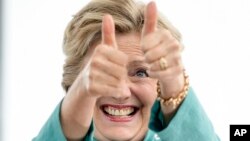 Ứng viên Tổng thống của Đảng Dân Chủ Hillary Clinton. 