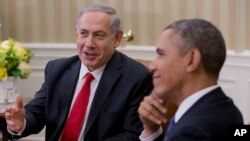 Tổng thống Obama và Thủ tướng Israel Benjamin Netanyahu tại Tòa Bạch Ốc.