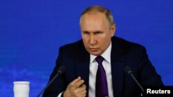 Tổng thống Nga Vladimir Putin thường có cuộc họp báo hoành tráng vào cuối năm theo thông lệ